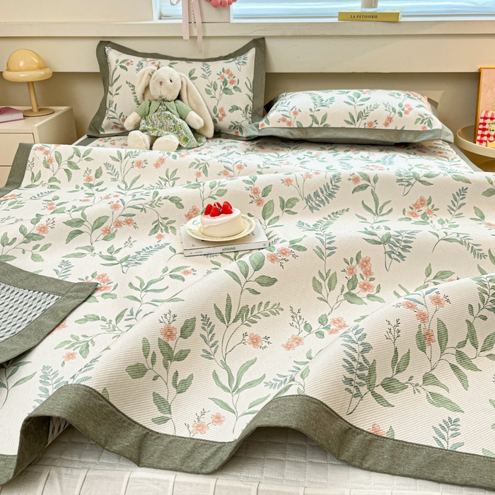 91家纺网 家纺一手货源 找家纺 （总）迪乐妮 2025新款印花真冰藤冰凉席