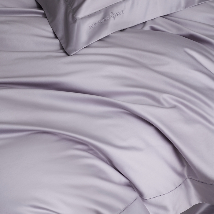 91家纺网 家纺一手货源 找家纺 佳汐蓝 2025新款奢简高支棉柔雾奢缎长绒棉四件套券后不低于628/648元 雾山紫