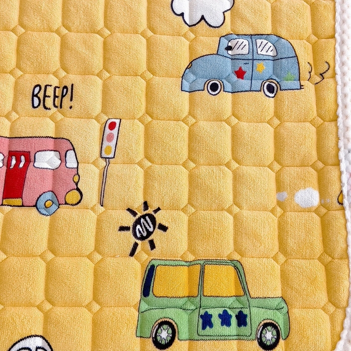 91家纺网 家纺一手货源 找家纺 梵赫家纺2024新款牛奶绒床护垫床垫幼儿园床垫儿童床垫可水洗 薄垫-滴滴车队黄