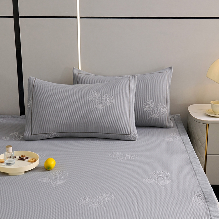 91家纺网 家纺一手货源 找家纺 （总）席之家 2025新款3D冰感豆豆宽边直角凉席