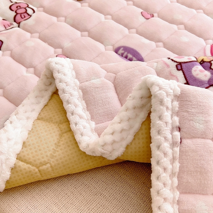 91家纺网 家纺一手货源 找家纺 （总）梵赫家纺2024新款牛奶绒床护垫床垫幼儿园床垫儿童床垫可水洗