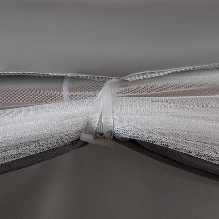 91家纺网 家纺一手货源 找家纺 2025新款学生床遮光蚊帐 帕帕狗-灰