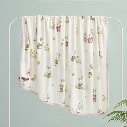 91家纺网 家纺一手货源 找家纺 （总）丝涟家居 2025新款婴儿裸睡级凉感针织毯幼儿园夏被儿童夏被毯子