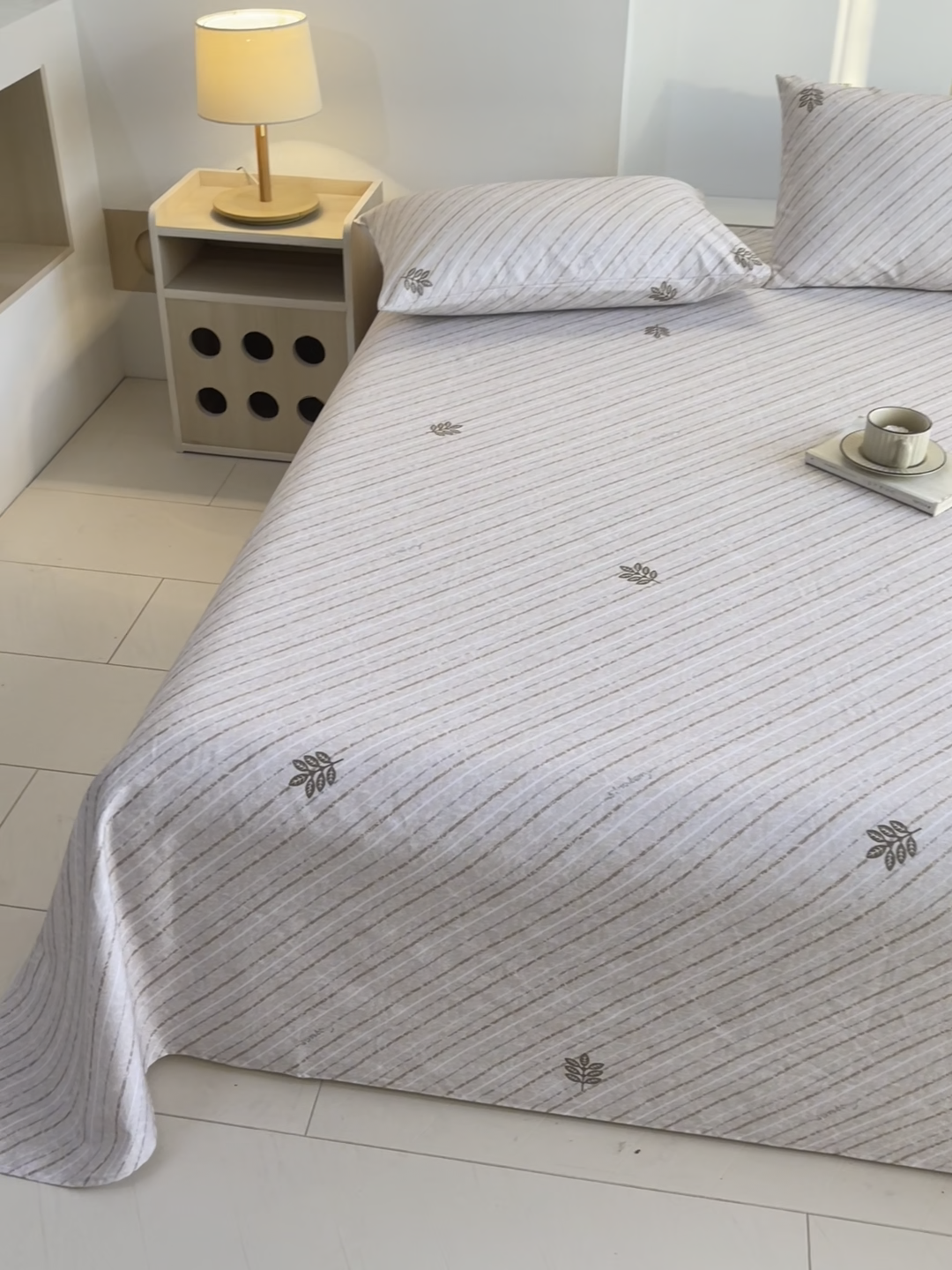 91家纺网 家纺一手货源 找家纺 爱彼2025新款华夫格全棉纯棉老粗布床单凉席-系列三 莫提