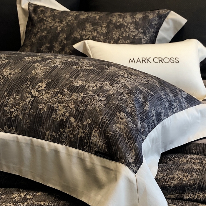 91家纺网 家纺一手货源 找家纺 佳汐蓝2025新款典雅诗意花卉全棉印花四件套券后不低于438/458元 柏林庄园-游牧灰