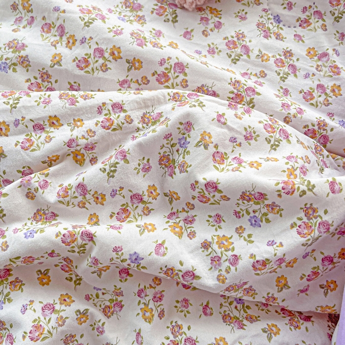 91家纺网 家纺一手货源 找家纺 富艺隆 2025新款水洗棉双层纱夏被 久期诗华紫