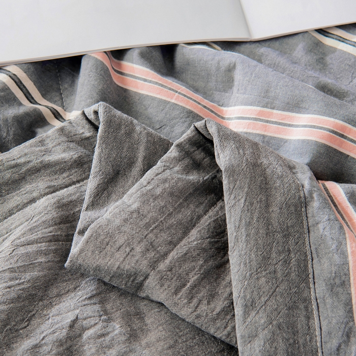 91家纺网 家纺一手货源 找家纺 鑫棉坊 2025新款全棉色织水洗棉A类棉花夏被可机洗空调被四件套床单枕套 贝拉