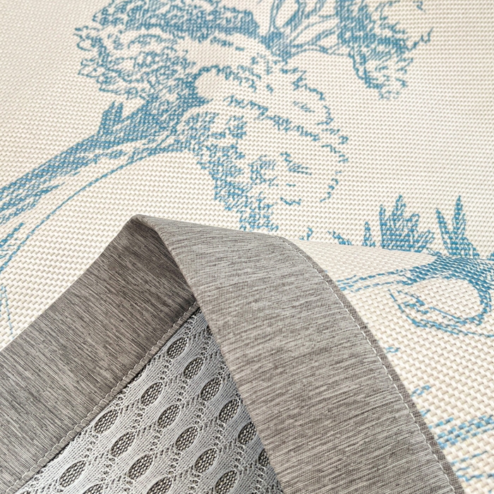 91家纺网 家纺一手货源 找家纺 迪乐妮 2025新款印花真冰藤冰凉席 丛林间-蓝