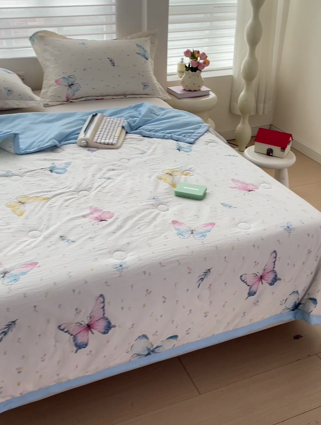 91家纺网 家纺一手货源 找家纺 （总）富艺隆 2025新款水洗棉双层纱夏被