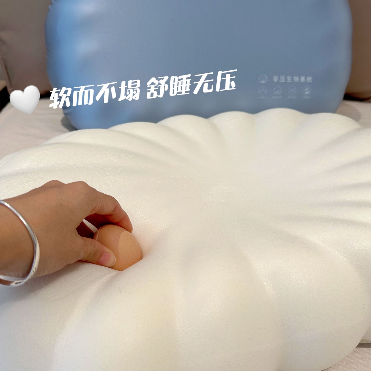 91家纺网 家纺一手货源 找家纺 （总）昕科 2025新款贝壳零压生物基记忆棉枕芯