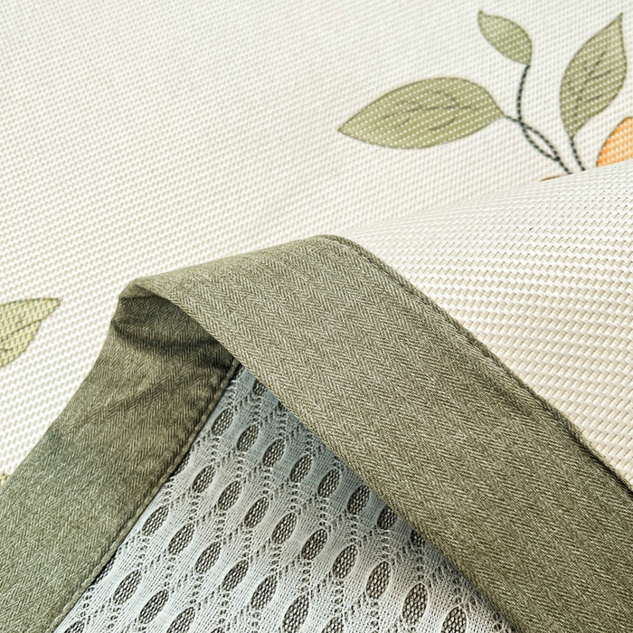 91家纺网 家纺一手货源 找家纺 迪乐妮 2025新款印花真冰藤冰凉席 牛油果