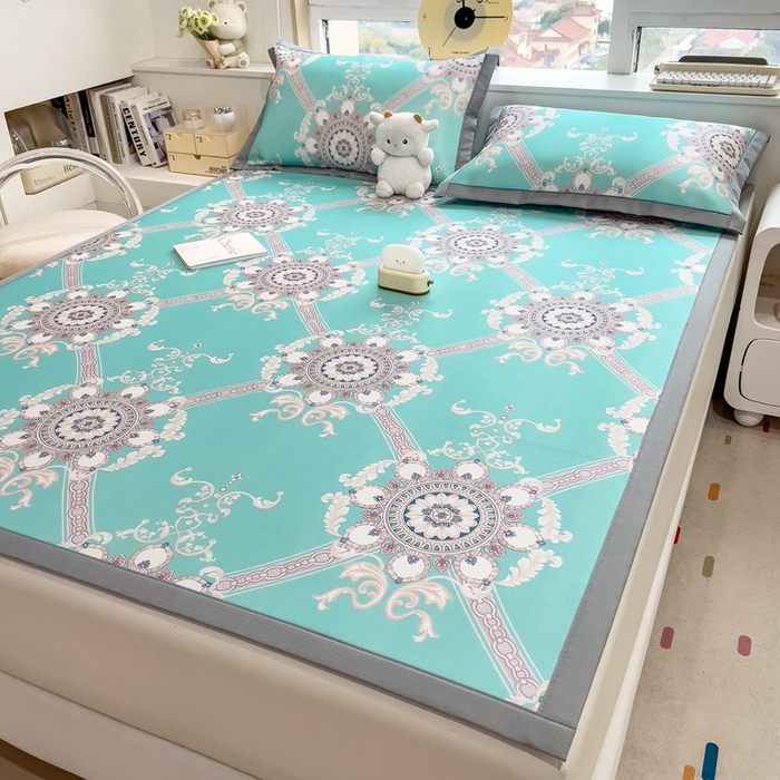 91家纺网 家纺一手货源 找家纺 （总）斯尔顿 2025新款炭光冰丝凉席