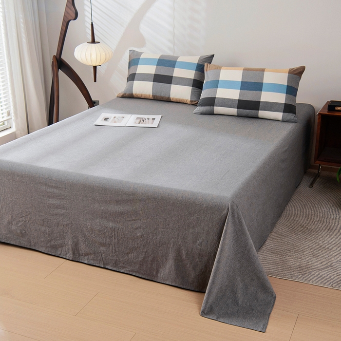 91家纺网 家纺一手货源 找家纺 鑫棉坊 2025新款全棉色织水洗棉A类棉花夏被可机洗空调被四件套床单枕套 布丁