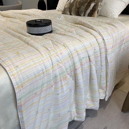 91家纺网 家纺一手货源 找家纺 （总）莱豫家纺 2025新款小冰皮夏凉被凉感丝夏被空调被