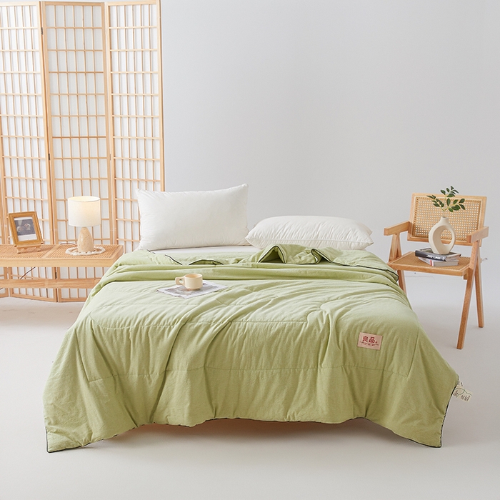 91家纺网 家纺一手货源 找家纺 （总）熙宴家纺 2025新款纯色水洗棉新疆棉花夏被