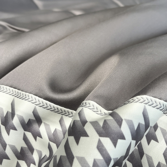 91家纺网 家纺一手货源 找家纺 露梦家纺 2025新款A类水洗真丝数码边莫兰迪系列夏被子被芯 莫兰迪-高级灰