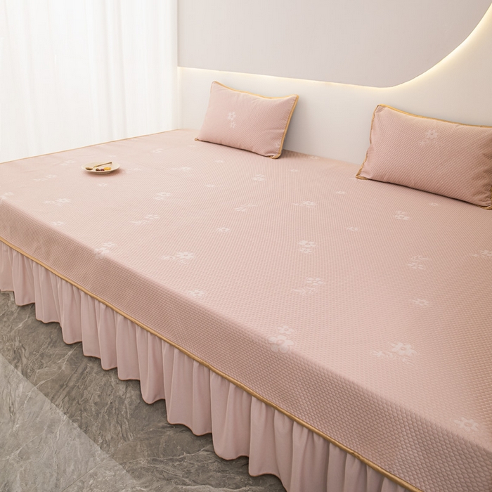 91家纺网 家纺一手货源 找家纺 手艺人家纺 2025新款冰丝提花凉席炕盖榻榻米炕垫TL01-TL22 TL06