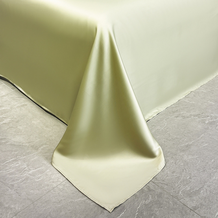 91家纺网 家纺一手货源 找家纺 露梦家纺 2025新款A类水洗真丝数码边莫兰迪系列夏被子被芯 莫兰迪-香草绿