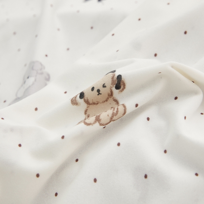 91家纺网 家纺一手货源 找家纺 丝涟家居 2025新款婴儿裸睡级凉感针织毯幼儿园夏被儿童夏被毯子 波点狗