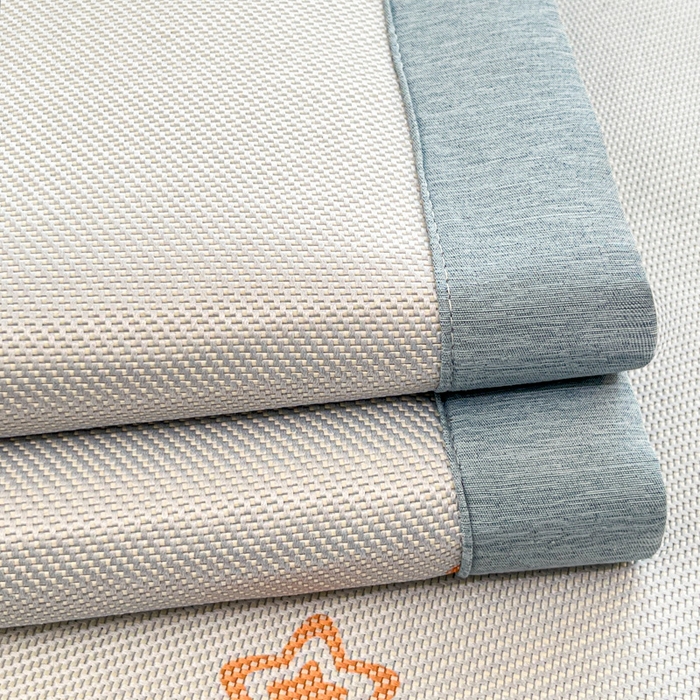 91家纺网 家纺一手货源 找家纺 迪乐妮 2025新款印花真冰藤冰凉席 蓝天白云