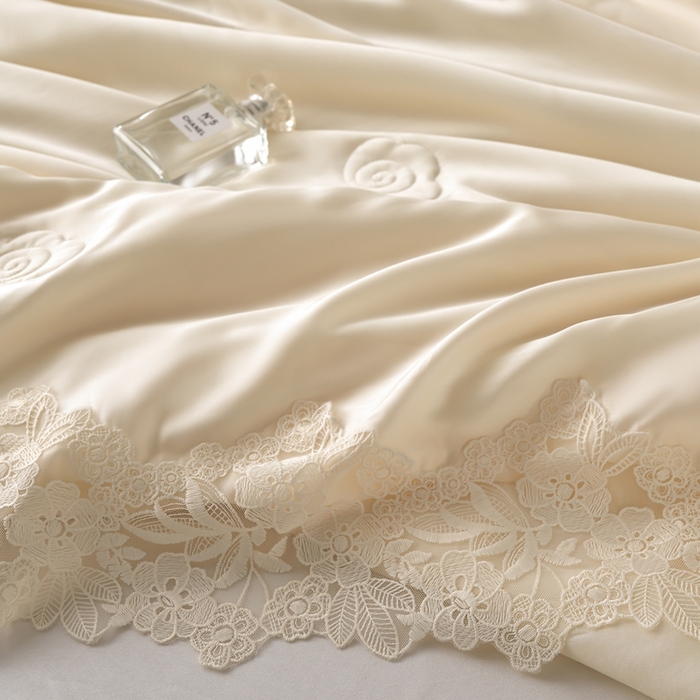 91家纺网 家纺一手货源 找家纺 （总）朴罗 （ 原岚图）  2025新款轻奢法式天丝夏凉被 （含蚕丝）