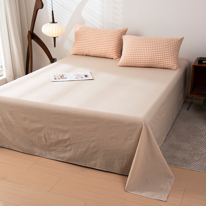 91家纺网 家纺一手货源 找家纺 鑫棉坊 2025新款全棉色织水洗棉A类棉花夏被可机洗空调被四件套床单枕套 初晴