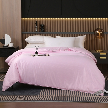 91家纺网 家纺一手货源 找家纺 （总）2025新款全棉缎条贡缎提花被子被芯夏凉被春秋被冬被二合一子母被