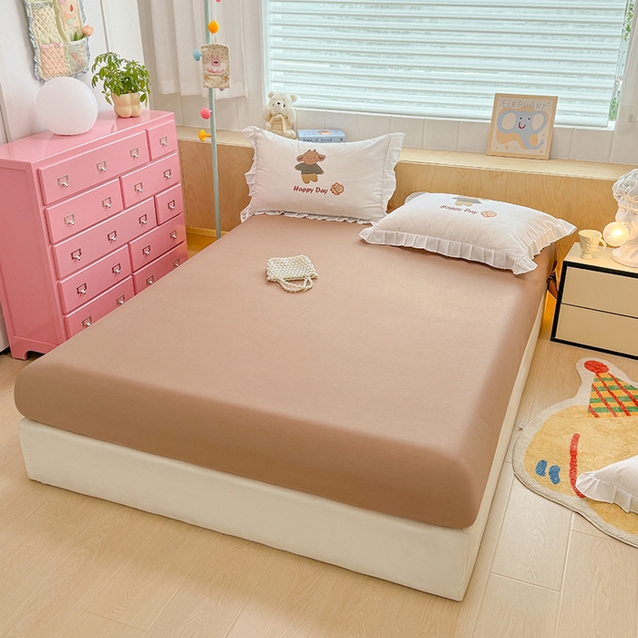 91家纺网 家纺一手货源 找家纺 玉元坊 2025新款全棉纯棉数码印花四件套 快乐小熊