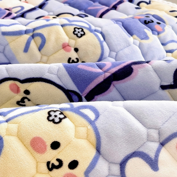 91家纺网 家纺一手货源 找家纺 梵赫家纺2024新款牛奶绒床护垫床垫幼儿园床垫儿童床垫可水洗 垫套-啵啵恐龙