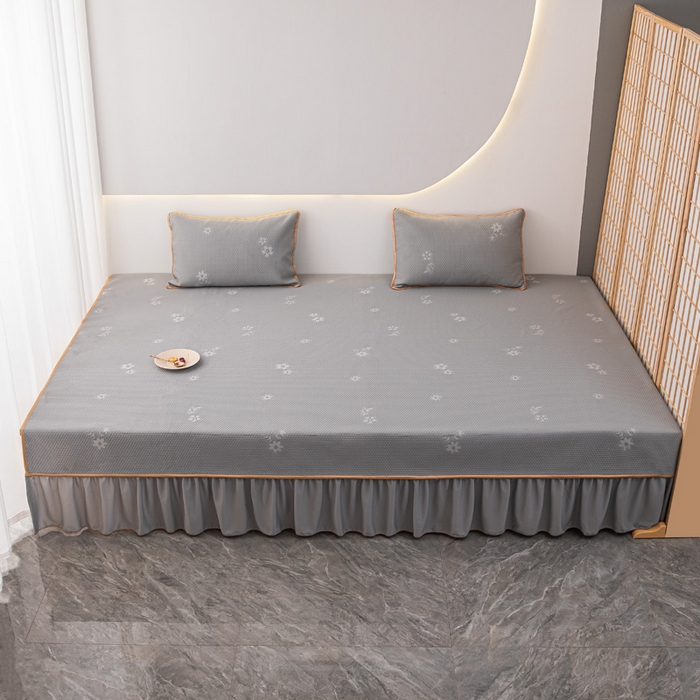 91家纺网 家纺一手货源 找家纺 手艺人家纺 2025新款冰丝提花凉席炕盖榻榻米炕垫TL01-TL22 TL09