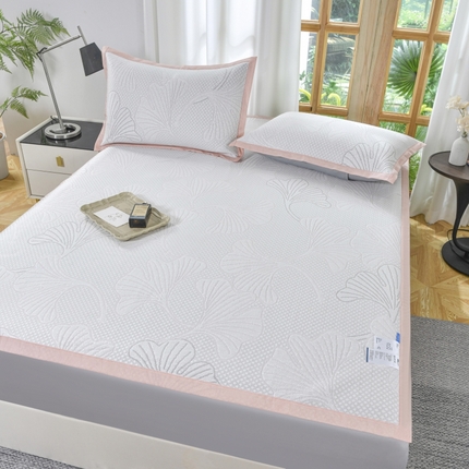 91家纺网 家纺一手货源 找家纺 慕克斯家纺 2025新款高端加密加厚凉豆豆软席家用凉席子空调席 粉色