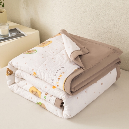 91家纺网 家纺一手货源 找家纺 好睡棉 2025新款柔软裸睡级水洗棉夏被新疆棉花被夏凉被空调被被子 享受时光