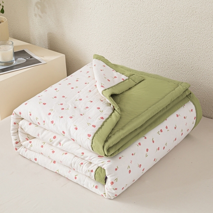 91家纺网 家纺一手货源 找家纺 好睡棉 2025新款柔软裸睡级水洗棉夏被新疆棉花被夏凉被空调被被子 浪漫花海