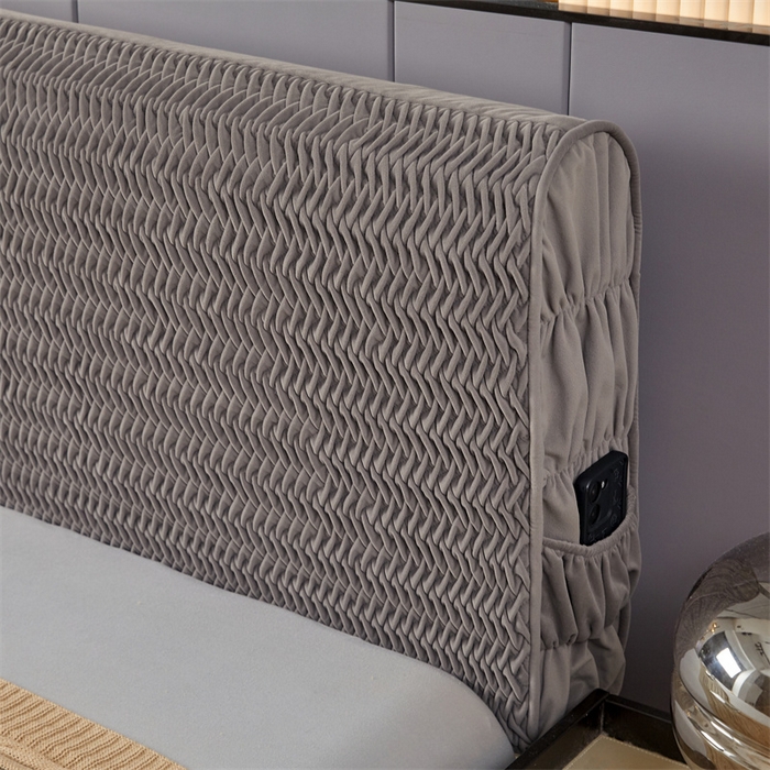 91家纺网 家纺一手货源 找家纺 （总）情恒家纺 2025新款德芙绒工艺款全包床头罩