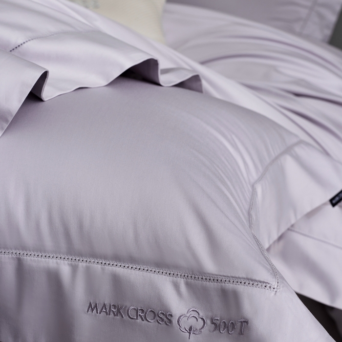 91家纺网 家纺一手货源 找家纺 佳汐蓝 2025新款奢简高支棉柔雾奢缎长绒棉四件套券后不低于628/648元 雾山紫