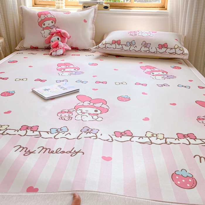 91家纺网 家纺一手货源 找家纺 （总）博雅 2025新款三丽欧A类小版数码印花1200D冰丝凉席凉席席子