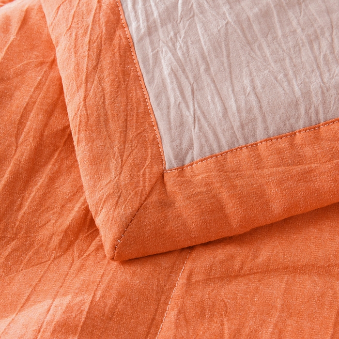 91家纺网 家纺一手货源 找家纺 鑫棉坊 2025新款全棉色织水洗棉A类棉花夏被可机洗空调被四件套床单枕套 妮可