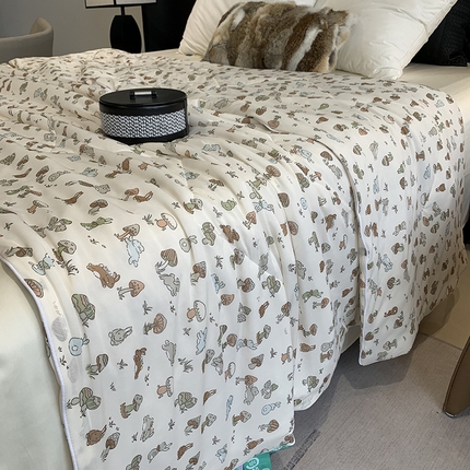 91家纺网 家纺一手货源 找家纺 （总）莱豫家纺 2025新款小冰皮夏凉被凉感丝夏被空调被