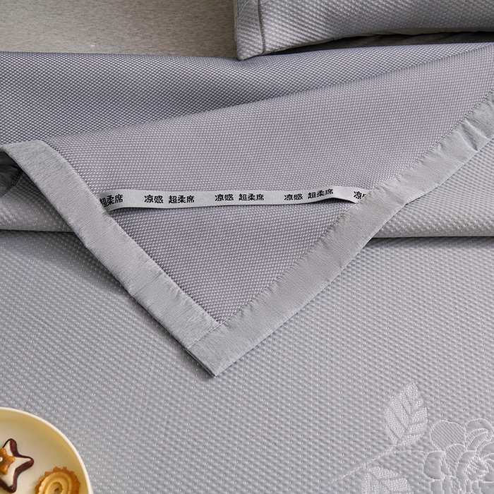 91家纺网 家纺一手货源 找家纺 （总）席之家 2025新款3D冰感豆豆宽边直角凉席