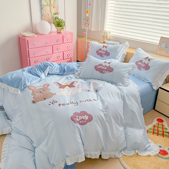 91家纺网 家纺一手货源 找家纺 （总）玉元坊 2025新款全棉纯棉数码印花四件套