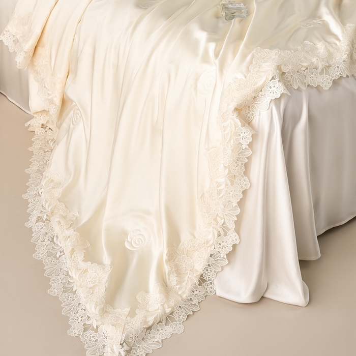 91家纺网 家纺一手货源 找家纺 （总）朴罗 （ 原岚图）  2025新款轻奢法式天丝夏凉被 （含蚕丝）