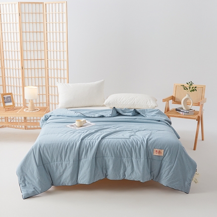 91家纺网 家纺一手货源 找家纺 （总）熙宴家纺 2025新款纯色水洗棉新疆棉花夏被