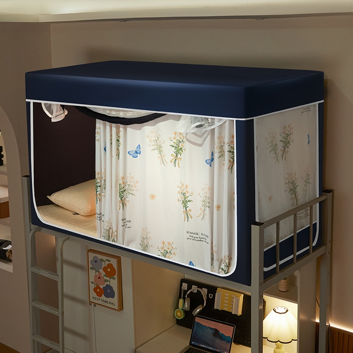 91家纺网 家纺一手货源 找家纺 （总）冉美家纺  2025新款学生床遮光蚊帐