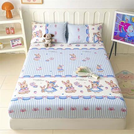 91家纺网 家纺一手货源 找家纺 （总）如约 2025新款全棉印花单床笠