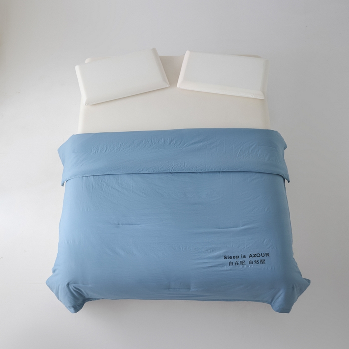 91家纺网 家纺一手货源 找家纺 闲鱼家纺 2025新款某朵同款深睡Pro夏被 自在眠  自然醒 普鲁士蓝