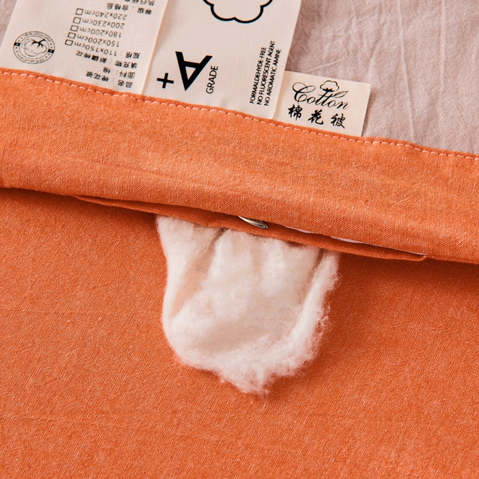 91家纺网 家纺一手货源 找家纺 鑫棉坊 2025新款全棉色织水洗棉A类棉花夏被可机洗空调被四件套床单枕套 妮可