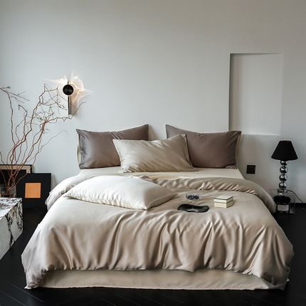 91家纺网 家纺一手货源 找家纺 （总）简纯主义 2025新款60s兰精天丝纯色四件套