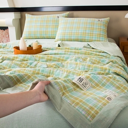 91家纺网 家纺一手货源 找家纺 （总）2025新款新疆棉花被夏被100%里外全棉棉花夏被无印风全棉色织水洗棉夏凉被空调被春秋被单人可机洗,春上,春叶,海潮,海风,蓝梦,密语,青山,若梦,上野,上樱,新芽,雅韵,游园,雨蒙,煮雨