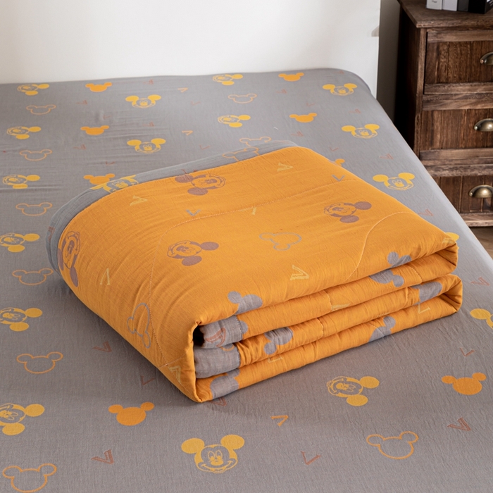 91家纺网 家纺一手货源 找家纺 （总）鑫棉坊 2025新款A类里外全棉双层纱可机洗棉花空调被夏凉被四件套