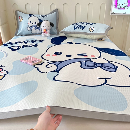 摩妮卡 2025新款A类大版碳光冰丝席 三件套 班尼狗